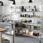 Regal Altair 14" Deep x 54" Wide x 64" Height Wire Shelving Kit | 5-Tier | NSF Commercial Storage Rack Unit