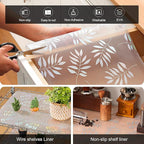 Cooyes Shelf Liner – Premium Non-Adhesive Cabinet & Drawer Liner for Kitchen – Waterproof Shelf Paper with Modern Pattern – Durable EVA Cabinet Mat – Easy to Cut （17.5" W x 360" L）