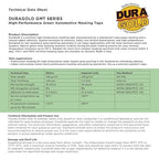 Dura-Gold Green Automotive Masking Tape 2 Inch (1.88 Inch x 55 Yards), 2 Rolls - Premium High-Performance, Heat Resistant - Auto Refinish Painting, Car Detailing, Autobody, Industrial, Painters Tape
