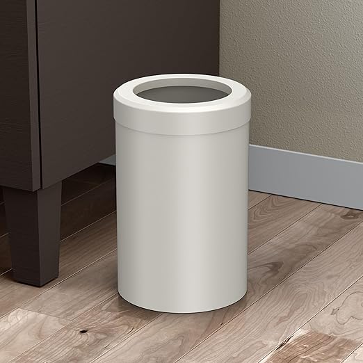 Gatco 1931, Modern Round Waste Basket, Matte Pearl