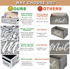 Crushed Diamond Mail Organizer, Crystal Mail Organizer Countertop, Mirror Letter Holder, Mail Tray, Mail Holder Box for Desk, Mail Holder for Wall