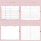 Bullet Dotted Journal – 140gsm Bleed Proof Thick White Paper – 200 Numbered Dot Grid Pages – 5.8 x 8.3 inch Dotted Notebook by Vivid Scribbles
