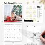 RED EMBER Cats 2026 Wall Calendar 12 Month | 12" x 24" Open | Thick & Sturdy Paper | Holiday Gift | Cute Kitten Cat Calendar 2026