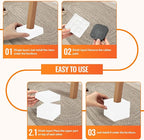 shouwuhho Furniture Risers, 8 Pack Bed Risers with Non-Slip Grip and Heavy Duty Support, 1 Inch 2 Inch 3 Inch 4 Inch Height Lift for Couch, Sofa, Table, Desk, Chair, Refrigerator - White, 1 Inch