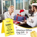 Smilelife Funny Office Cubicle Decor Yesterday Was The Deadline for All Complaints Desk Sign Team Office Gag Gifts for Coworker Teammate Employee Boss