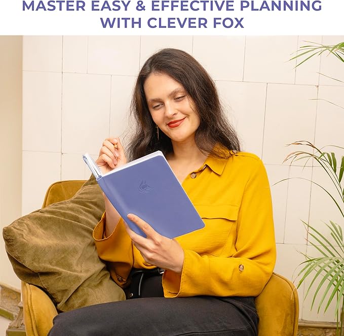 Clever Fox Dated Planner 2026-2027 – Weekly Life Planner Notebook for Time Management – Planner with Habits Tracker & To-Do List (Lavender)