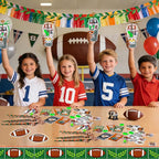 LiYiQ 247 Pcs Football Party Supplies Return Gifts for Party, Student Stationery Gifts from Teacher Rewards Prizes, Pencil Erasers Notebooks Stickers for Football Classroom Birthday