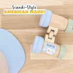 Large Name Labels for Kids (33) - Custom Stickers for Daycare and School Supplies - Durable, Waterproof Stickers for Water Bottles, Lunch Boxes, and More with Unique Designs - Airplane