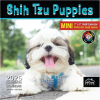 MICASA PRESS Shih Tzu Puppies 2026 Mini Wall Calendar 12 Month | 7" x 14" Open | Thick & Sturdy Paper | Holiday Gift | Cute Puppy Dog Calendar 2026