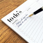 Weekly Planner Pad, Weekly To Do List Notepad, Tear Off Undated Weekly Planner Notepad, A4 Size (8,3" X 11,7"), Premium Thick Paper with Cardboard Back Support, Weekly Desk Planner by Hadigu