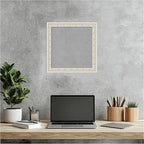 Amanti Art Silver Framed Magnetic Board 14x14 X-Small Vision Board for use with Magnets, 100% Metal Sheet to Display Items as Office Decor or for Home Organization in mudroom, Kitchen or Kids Room