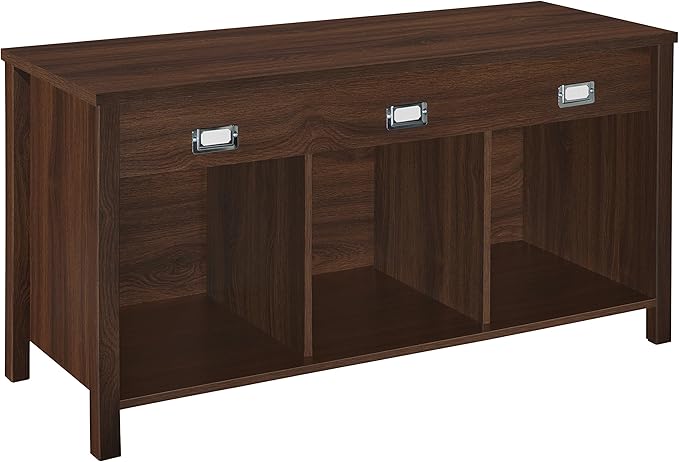 ClosetMaid 16051 Premium 3-Cube Bench, Dark Chestnut