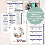 bloom daily planners HARDCOVER 2026 Planner (January to December) - 8.5” x 11” Weekly & Monthly Dated Agenda Organizer Book with Stickers & Tabs - Spread Kindness Like Wildflowers