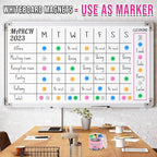 VNDUEEY 45 Pcs Whiteboard Magnets, Round Fridge Magnets Refrigerator Magnet, Mini Magnet Teacher Supplies for School, Home, Office, Dry Board (Assorted Color, 3cm/1.18 inch)