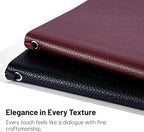 CAGIE Lined Journal Notebook for Men & Women,176 Pages A5 Medium Size Softcover Leather Journals for Writing,Travel,Business,Work & School, 100 GSM Thick Paper (5.7'' x 8.3'') (Burgundy)
