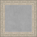 Amanti Art Silver Framed Magnetic Board 27x27 Medium Vision Board for use with Magnets, 100% Metal Sheet to Display Items as Office Decor or for Home Organization in mudroom, Kitchen or Kids Room