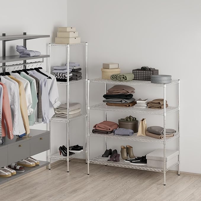 Regal Altair 24" Deep x 48" Wide x 54" Height Wire Shelving Kit | 4-Tier | NSF Commercial Storage Rack Unit