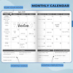 Clever Fox Planner – Undated Weekly & Monthly Planner for Productivity, Time Management & Goals – Organizer Journal – A5 (Sky Blue)