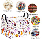 FUULOXE Halloween Gifts Empty Basket Boo Cube Organizer Bins Trick or Treat Spooky Basket Stuffers for Boyfriend Dual Handles for Closet Shelf