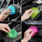 Car Cleaning Gels 4-Pack, Car Cleaning Putty Universal Auto Detailing Tools Car Interior Cleaner, Dust Cleaning Slime, Car Accessories for Car Vents & Keyboards, Clean Supplies– 320g (2.8oz/pcs)