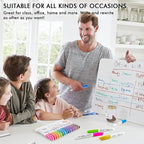 Shuttle Art Wet Erase Markers, 15 Colors 1mm Fine Tip Smudge-Free Markers, Use on Laminated Calendars,Overhead Projectors,Schedules,Whiteboards,Transparencies,Glass,Wipe with Water