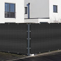 Black 2'6" x 37' Fence Privacy Screen Commercial Outdoor Backyard Shade Windscreen Mesh Fabric