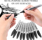 Dabo&Shobo Dry Erase Markers, 100 Count Black Whiteboard Markers, New Barrel Color, Low Odor, Chisel Tip, Suitable for School, Office, or Home