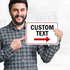 Custom Arrow,Custom Directional Sign, Right Arrow, 7x10 Inches, Rust Free .040 Aluminum, Fade Resistant, Made in USA by My Sign Center