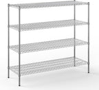 Regal Altair 21" Deep x 60" Wide x 54" Height Wire Shelving Kit | 4-Tier | NSF Commercial Storage Rack Unit