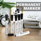 Buecs Black Dry Erase Markers, Low-Odor, 80 Count, Chisel tip, Perfect for Writing on Whiteboards, Dry-Erase Boards, Glass, School Office Supplies