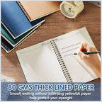 Mimorou 12 Pack Hardcover Spiral Notebook College Ruled A5 Lined Spiral Journal Notebook for Office School Supplies, 100 Pages/ 50 Sheets, 8.3 x 5.5 Inches