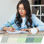 Zonon 38 Pieces Rubberized Ballpoint Pen with Stylus Tip Stylish Metal Pen Capacitive Styli with Soft Rubberized Grip, Black Ink for Most Devices(Charming Colors)