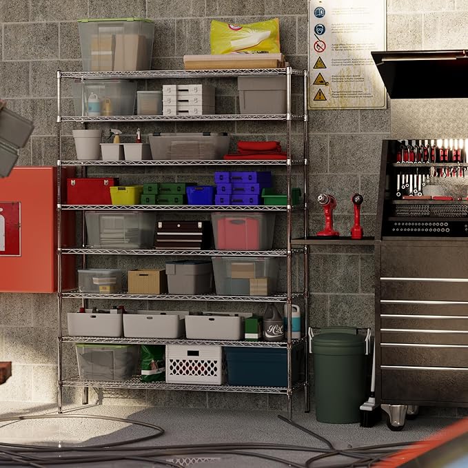 Regal Altair 18" Deep x 60" Wide x 86" Height Wire Shelving Kit | 8-Tier | NSF Commercial Storage Rack Unit