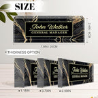 Personalized Name Plate for Desk, Custom Acrylic Desk Name Sign, Office Appreciation Gifts for Women Men Coworkers Boss Teacher Employee (Black Marble)