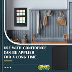Teling 36" x 24" Cork Board Large Wood Framed Cork Bulletin Board with Pins Eye Bolts Screws Notice Pin Hook for Home School Office Walls(Black Frame)