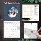 MICASA PRESS Shih Tzu Puppies 2026 Wall Calendar 12 Month | 12" x 24" Open | Thick & Sturdy Paper | Holiday Gift | Cute Puppy Dog Calendar 2026