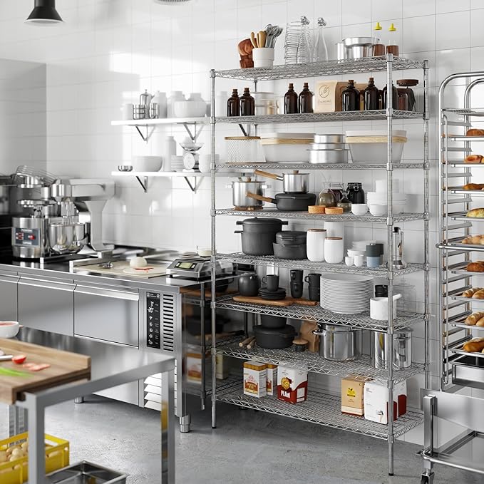 Regal Altair 18" Deep x 48" Wide x 86" Height Wire Shelving Kit | 8-Tier | NSF Commercial Storage Rack Unit