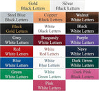 Custom Engraved Name Badges with Pin or Magnet Backing, 1" x 3" - Personalized Acrylic Name Tag with 15 Font Options and 21 Color Options - 10 Tags