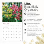 RED EMBER Orchids 2026 Wall Calendar 12 Month | 12" x 24" Open | Thick & Sturdy Paper | Holiday Gift | Flower Nature Calendar 2026