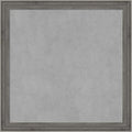 Amanti Art Grey Framed Magnetic Board 23x23 Medium Vision Board for use with Magnets, 100% Metal Sheet to Display Items as Office Decor or for Home Organization in mudroom, Kitchen or Kids Room