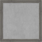 Amanti Art Grey Framed Magnetic Board 23x23 Medium Vision Board for use with Magnets, 100% Metal Sheet to Display Items as Office Decor or for Home Organization in mudroom, Kitchen or Kids Room