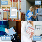 Sooez Clipboards with Storage, High Capacity Clip Boards 8.5x11 with Pen Holder, Heavy Duty Plastic Paper Organization Folder Cases, Letter / A4 Size for Nurse Teachers, School & Office Supplies