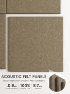 Bumusty Large Cork Board 47"x35" Alternative - 12 Pack Felt Wall Tiles with 70 Safe Removable Adhesive Tabs, 30 Pushpins, Cork Boards for Walls Pin Board Tack Board Cork Board (Dark Brown)