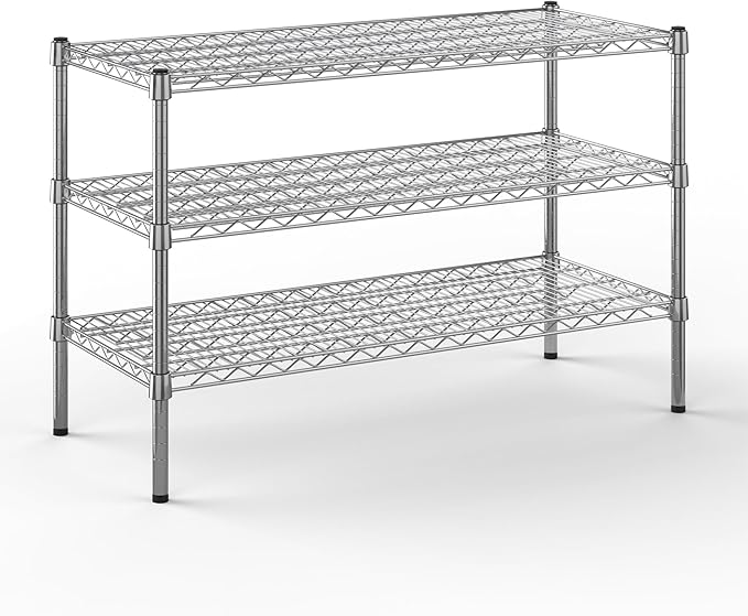 Regal Altair 18" Deep x 42" Wide x 27" Height Wire Shelving Kit | 3-Tier | NSF Commercial Storage Rack Unit