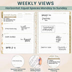 bloom daily planners HARDCOVER 2026 Planner (January to December) - 8.5” x 11” Weekly & Monthly Dated Agenda Organizer Book with Stickers & Tabs - Butterfly Garden