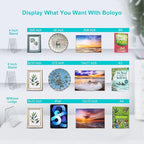 Boloyo Acrylic Book Stand with Ledge,10PC 4 Inch Clear Acrylic Display Easel Transparent Display Stand Holder Tablet Holder for Displaying Books,Magazine,Plate,Pictures,Artworks, CDs