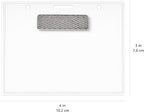 Amazon Basics Horizontal Magnetic Name Badge Holder - 600 Pack, Clear