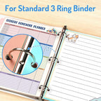 Forvencer 8-Tab Binder Dividers with Tabs, Big Tabs, Write&Erase Plastic Dividers for 3 Ring Binder, Binder Tabs for Organizers, 3 Ring Binder Dividers with Tabs for School Office (Muted, 3 Set)