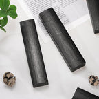 uxcell 1 Pair Calligraphy Paper Weights, 5.9" Wooden Paperweight Desk Accessory for Home Office Calligraphy Practice Drawing Writing, Gift for Writers Professionals, Black
