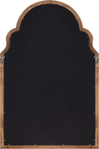 Kate and Laurel Hogan Farmhouse Framed Arch Fabric Pinboard, 24 x 36, Natural Rustic, Decorative Bulletin Board for Wall
